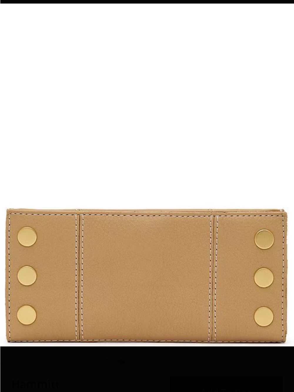 Hammitt Tan Leather Wallet with Gold Studs - Picture 2 of 6